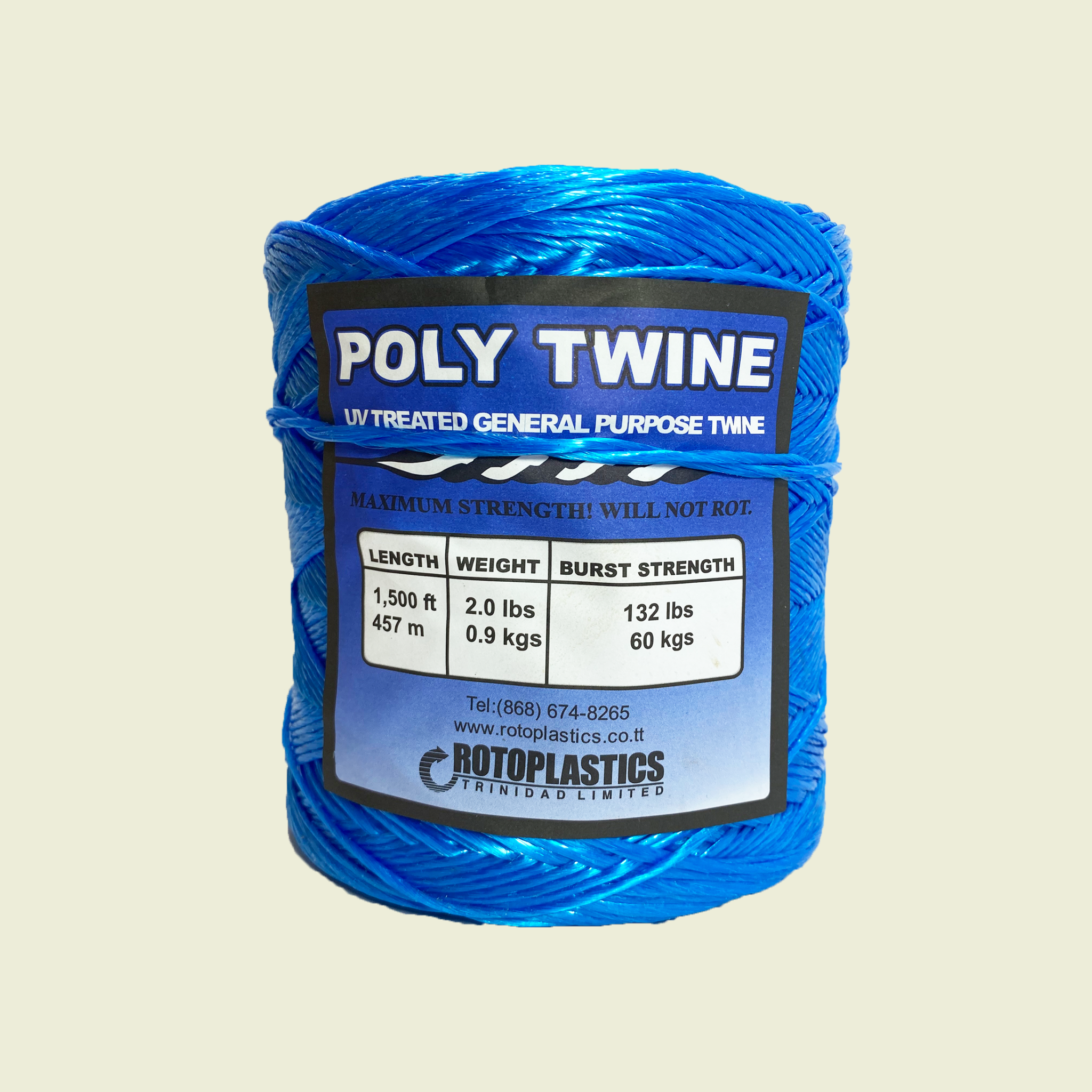 Rotoplastics Poly Twine 1500ft • Samaroo's Materials & General LTD