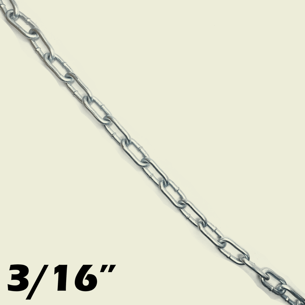 3/16" ToolCraft Galvanized Steel Chain Trinidad