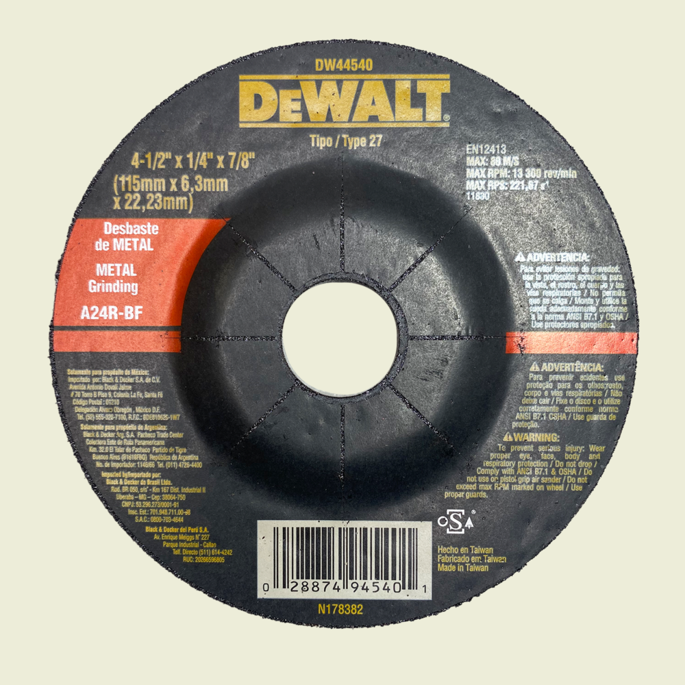 DeWalt 4½" Metal Grinding Trinidad