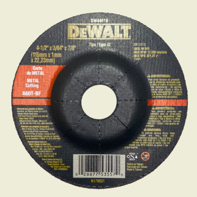 DeWalt Metal Cutting Disk