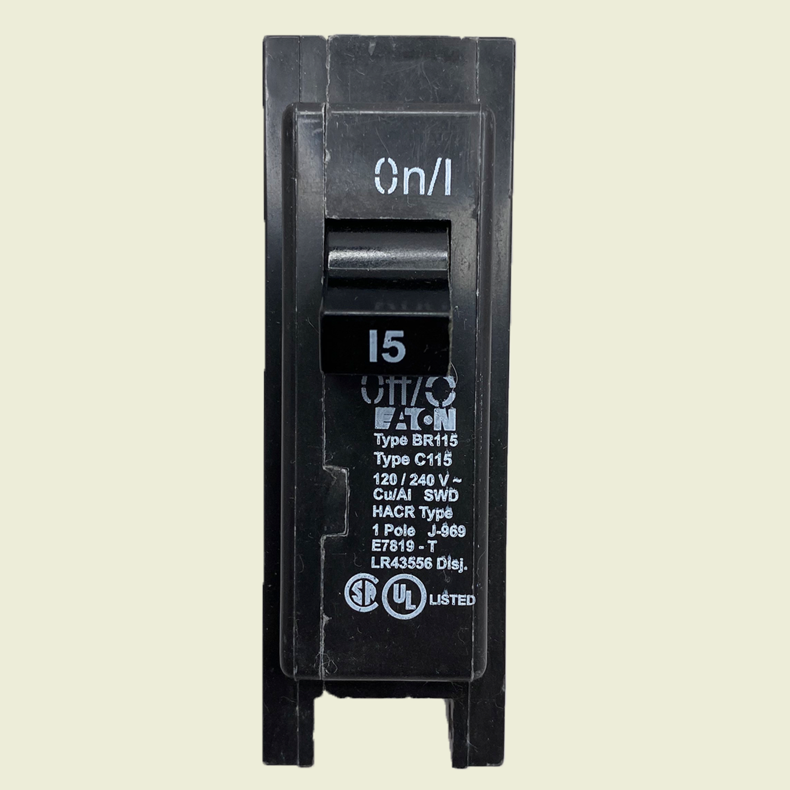 15A Single Pole Full Size Breaker • Samaroo's Materials & General LTD