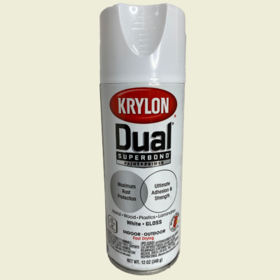 White Krylon Dual Paint And Primer Trinidad