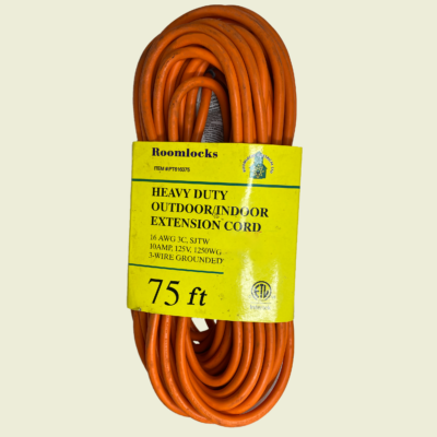 Heavy Duty Outdoors/Indoors Extension Cord 75ft Trinidad