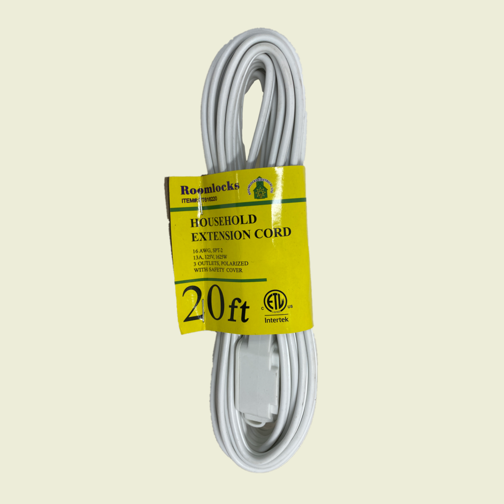 RoomLocks HouseHold Extension Cord 20ft Trinidad