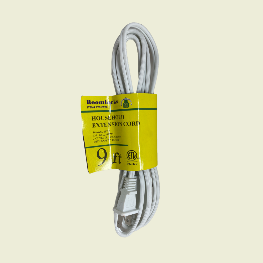 RoomLocks HouseHold Extension Cord 9ft Trinidad