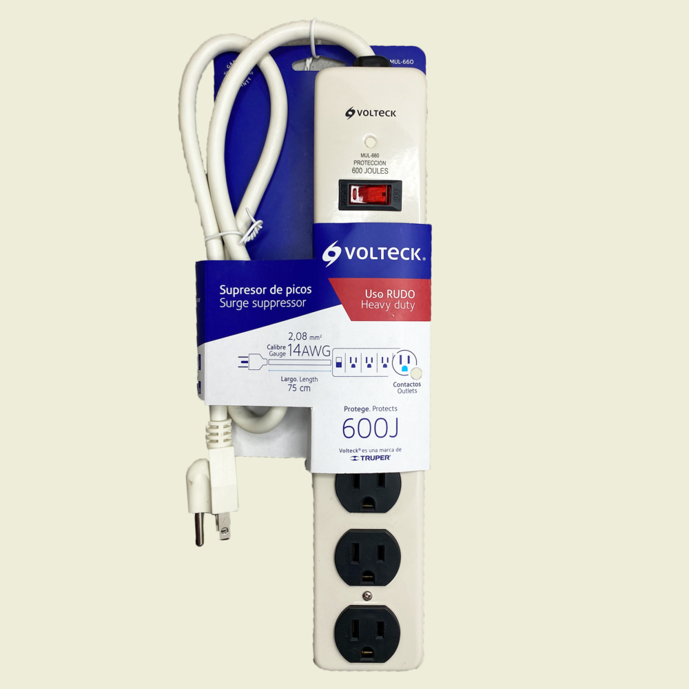 Volteck 600J Heavy Duty Surge Suppressor Trinidad