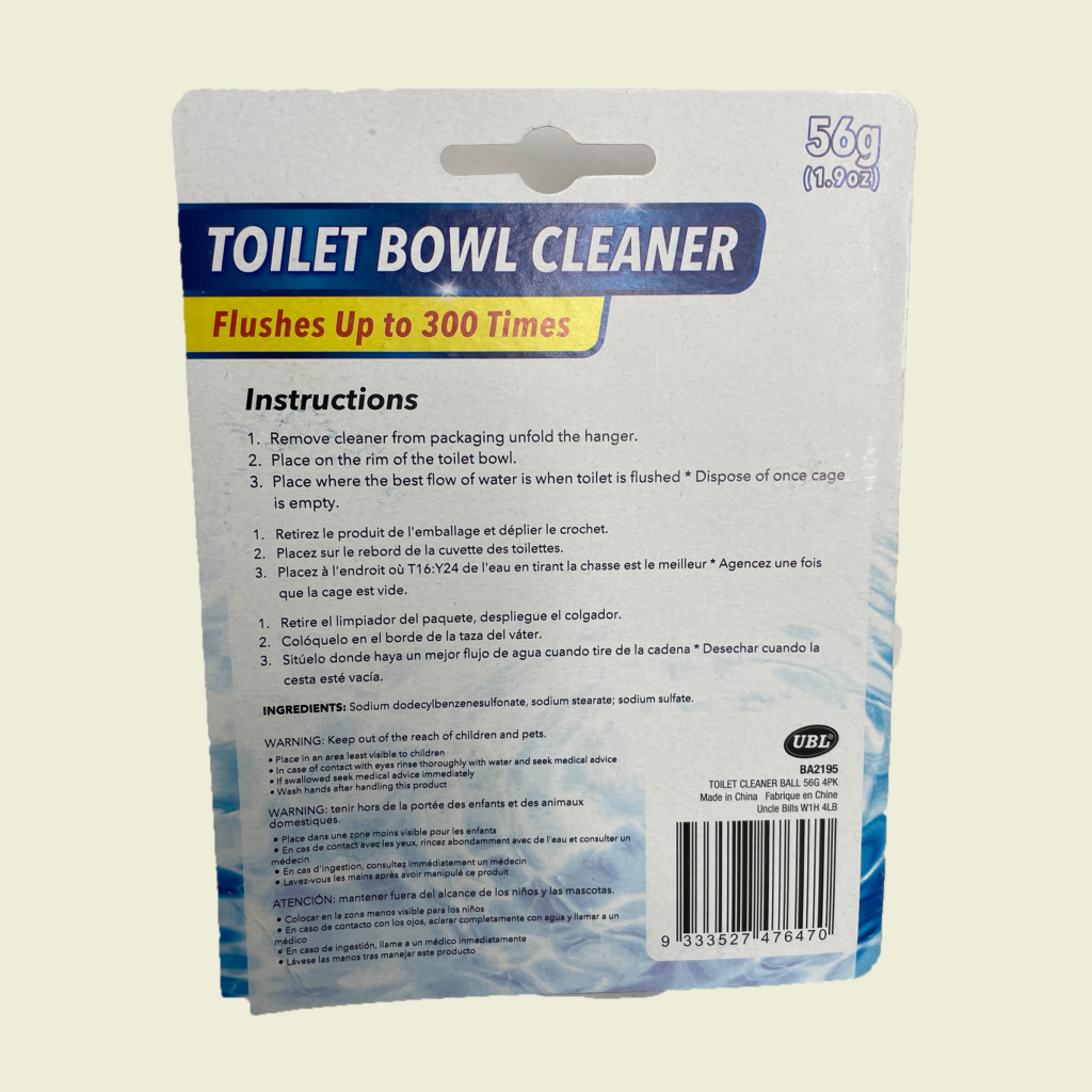 Hanging Toilet Bowl Freshener • Samaroo's Materials & General LTD