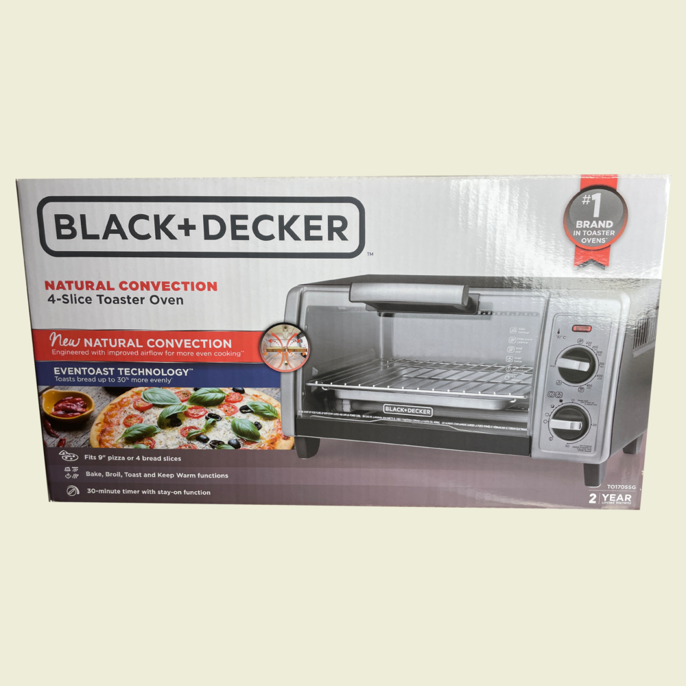 Black and decker natural convection toaster oven hotsell