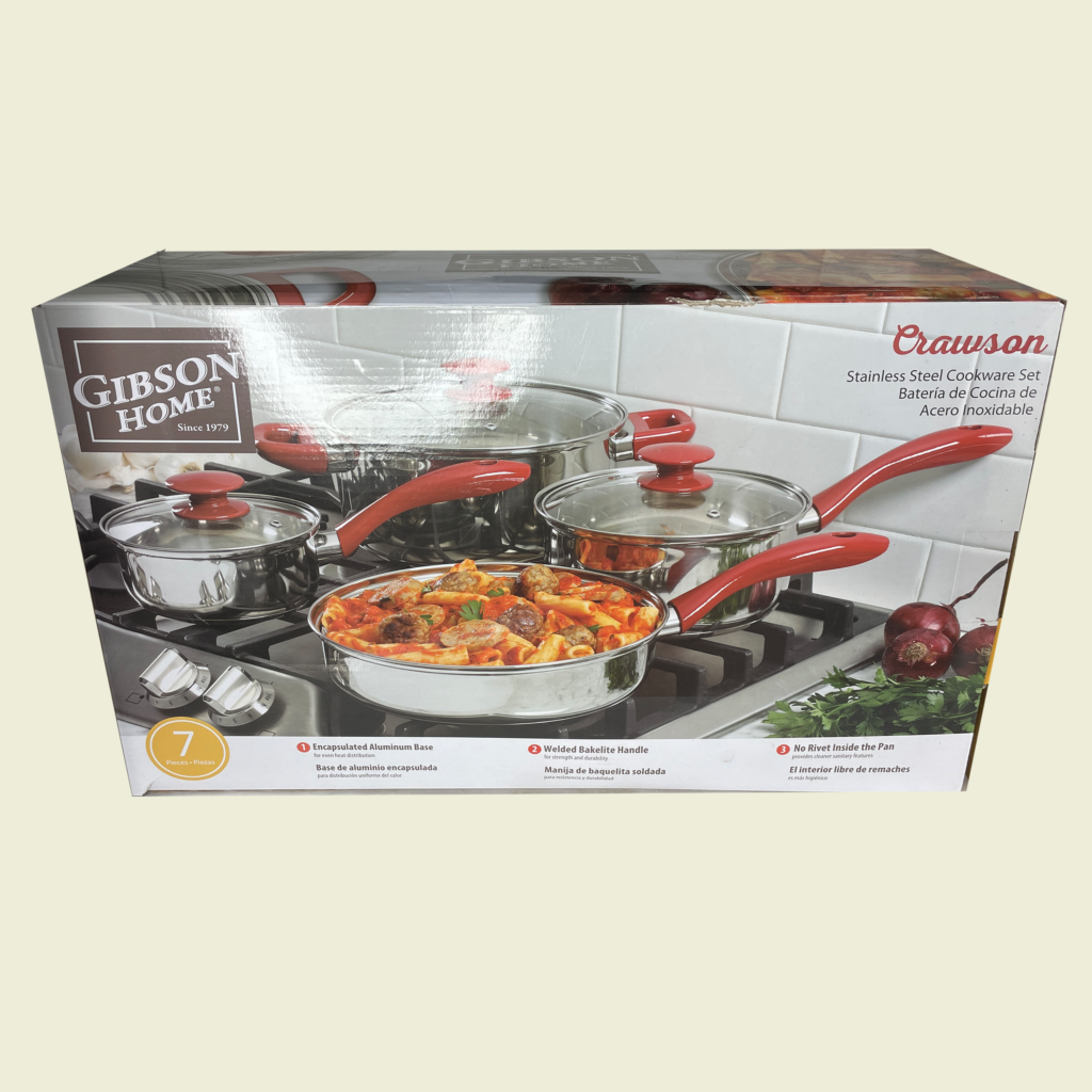 Gibson Home 7 Piece Cookware Set • Samaroo's Materials & General LTD