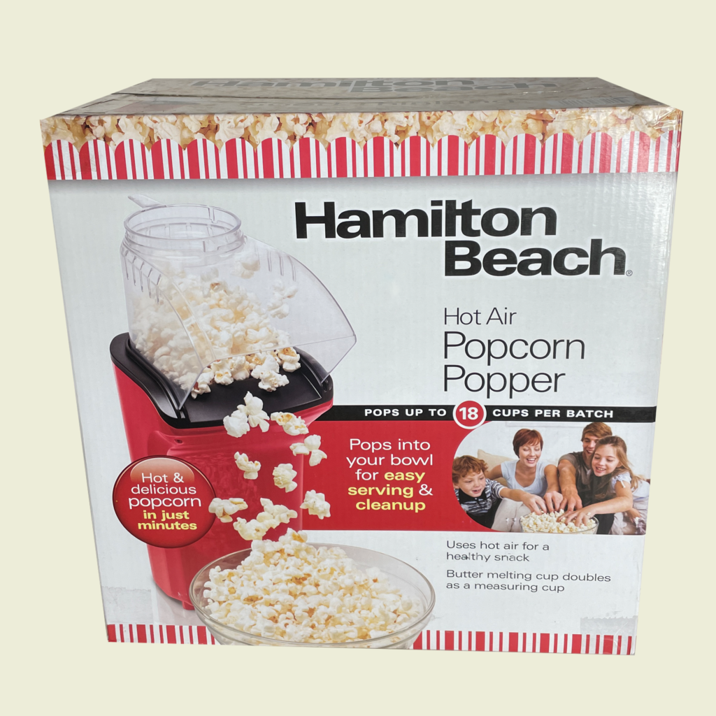 Hamilton Beach Hot Air Popcorn Popper • Samaroo's Materials & General LTD