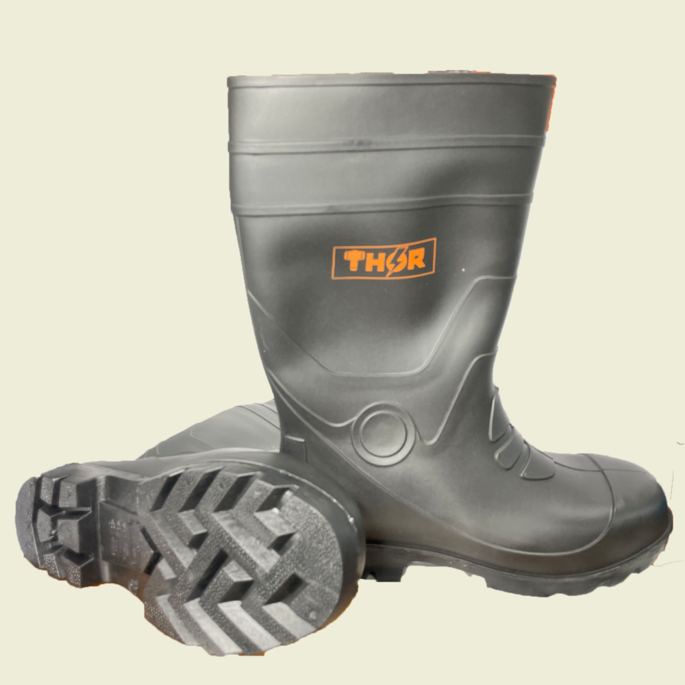 Thor Tall Rubber Boots Black Trinidad