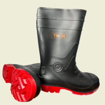 Thor Tall Rubber Boots Red Trinidad