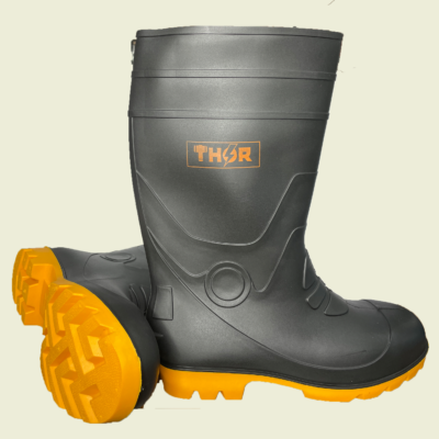 Thor Steel Tip Yellow Sole Rubber Boots Trinidad