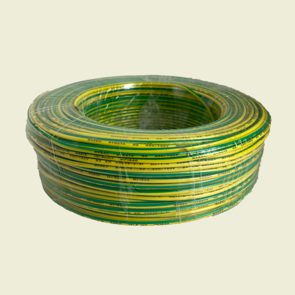 1.5mm GreenYellow Single Single Wire Trinidad