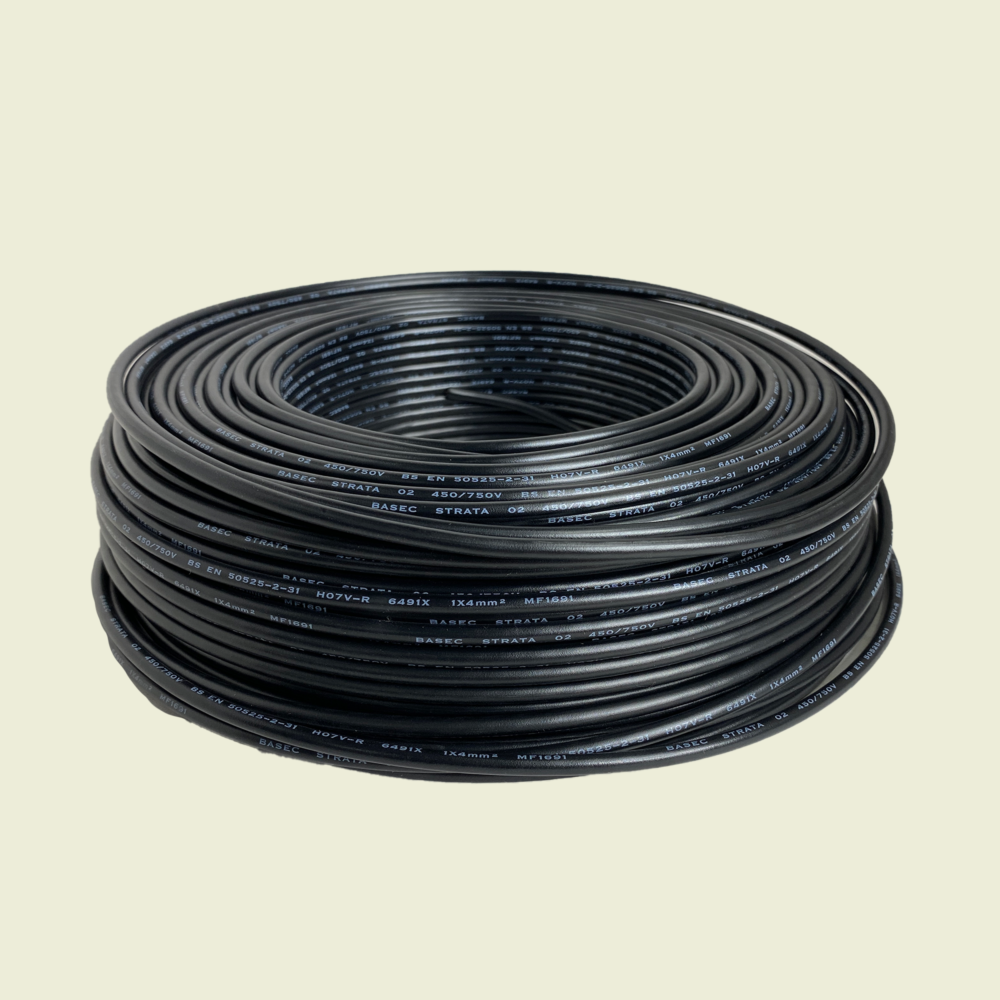 4.0mm Black Single Single Wire Trinidad