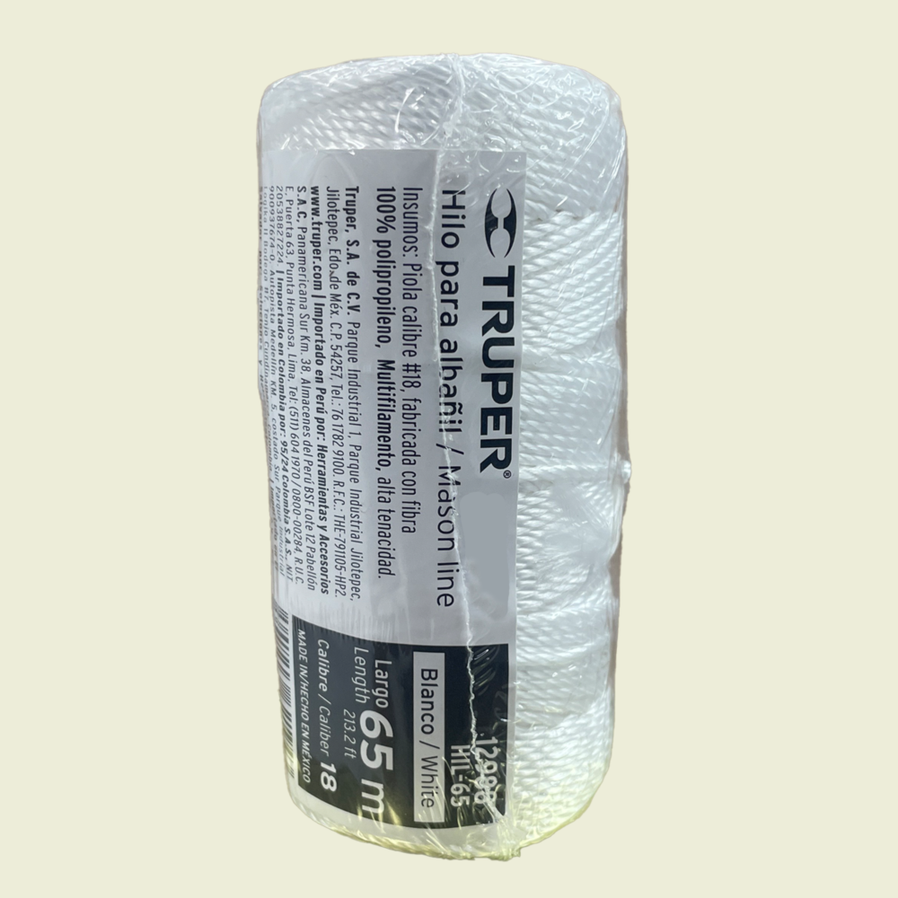 Truper White Mason Line 65m Trinidad