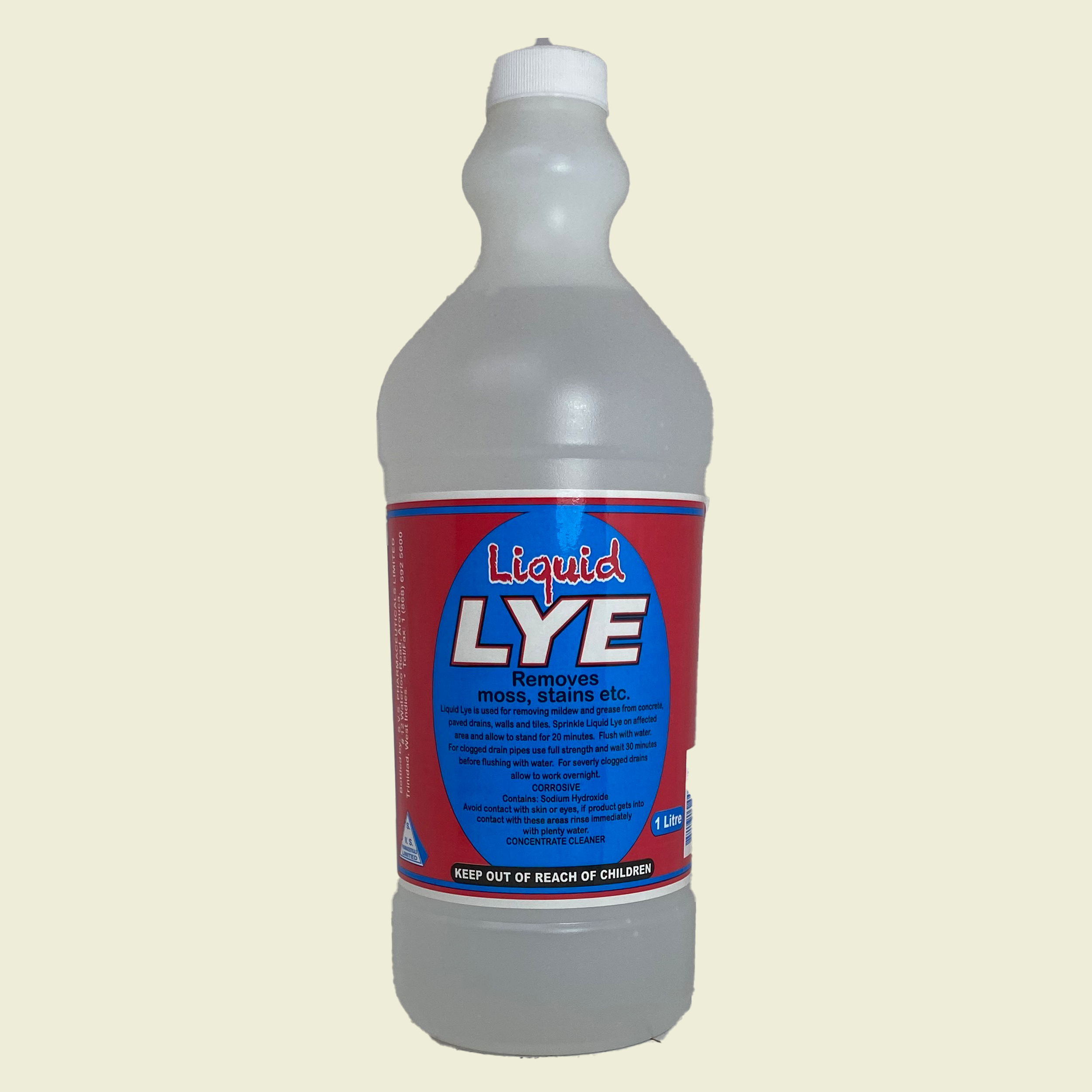 Liquid Lye 500ml • Samaroo's Materials & General LTD