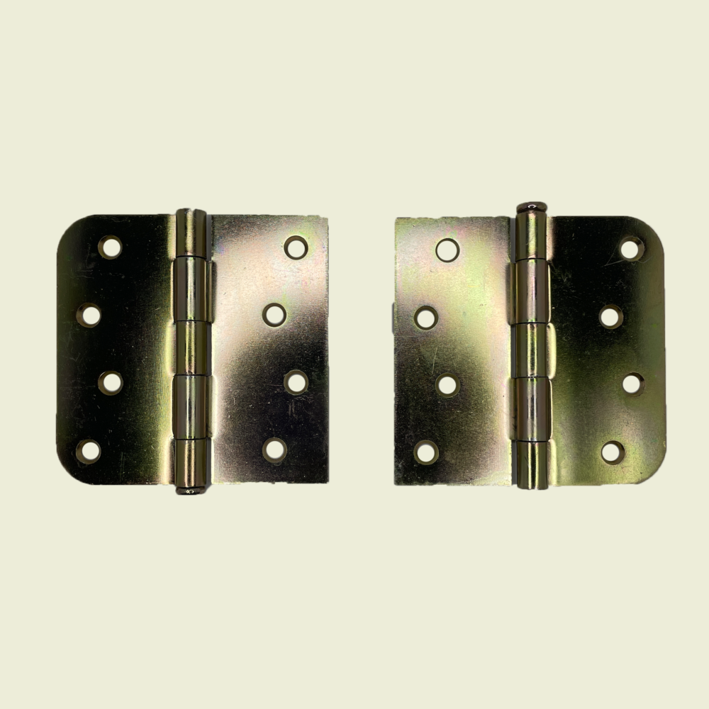 4" Gold Brushed Steel Heavy Hinges Trinidad