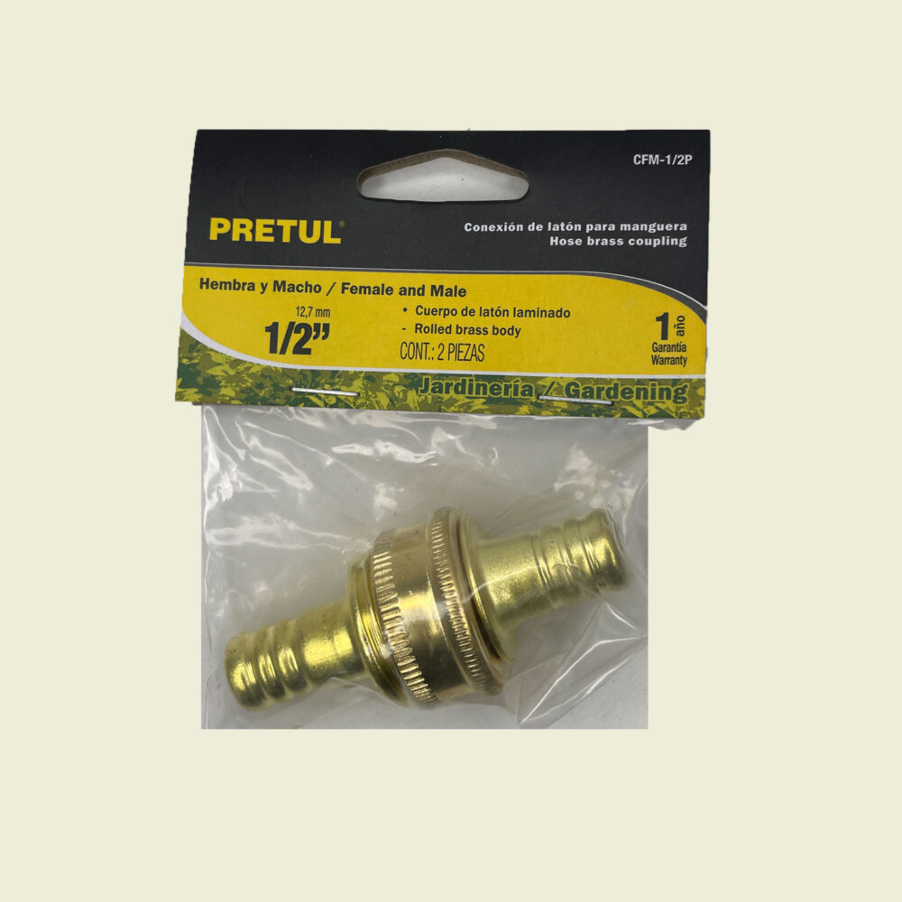 Pretul ¾" Male & Female Hose End Connector (½" Hose) Trinidad