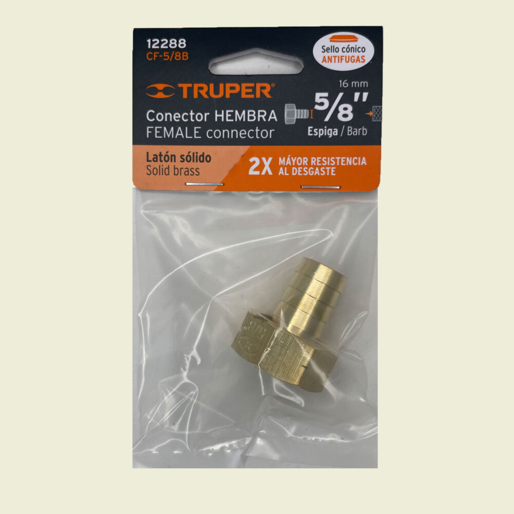 Truper ¾" Female Hose End Connector (⅝" Hose) Trinidad