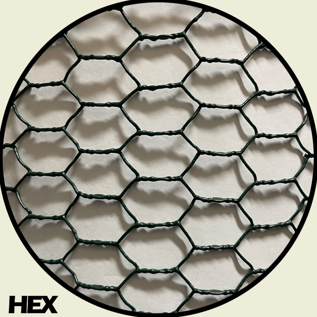 ½” Hexagonal 3′ x 19g Coated Wire Mesh 1yrd • Samaroo's Materials ...