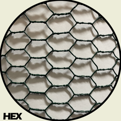 Coated Hexagonal Wire Mesh 1/2" Trinidad