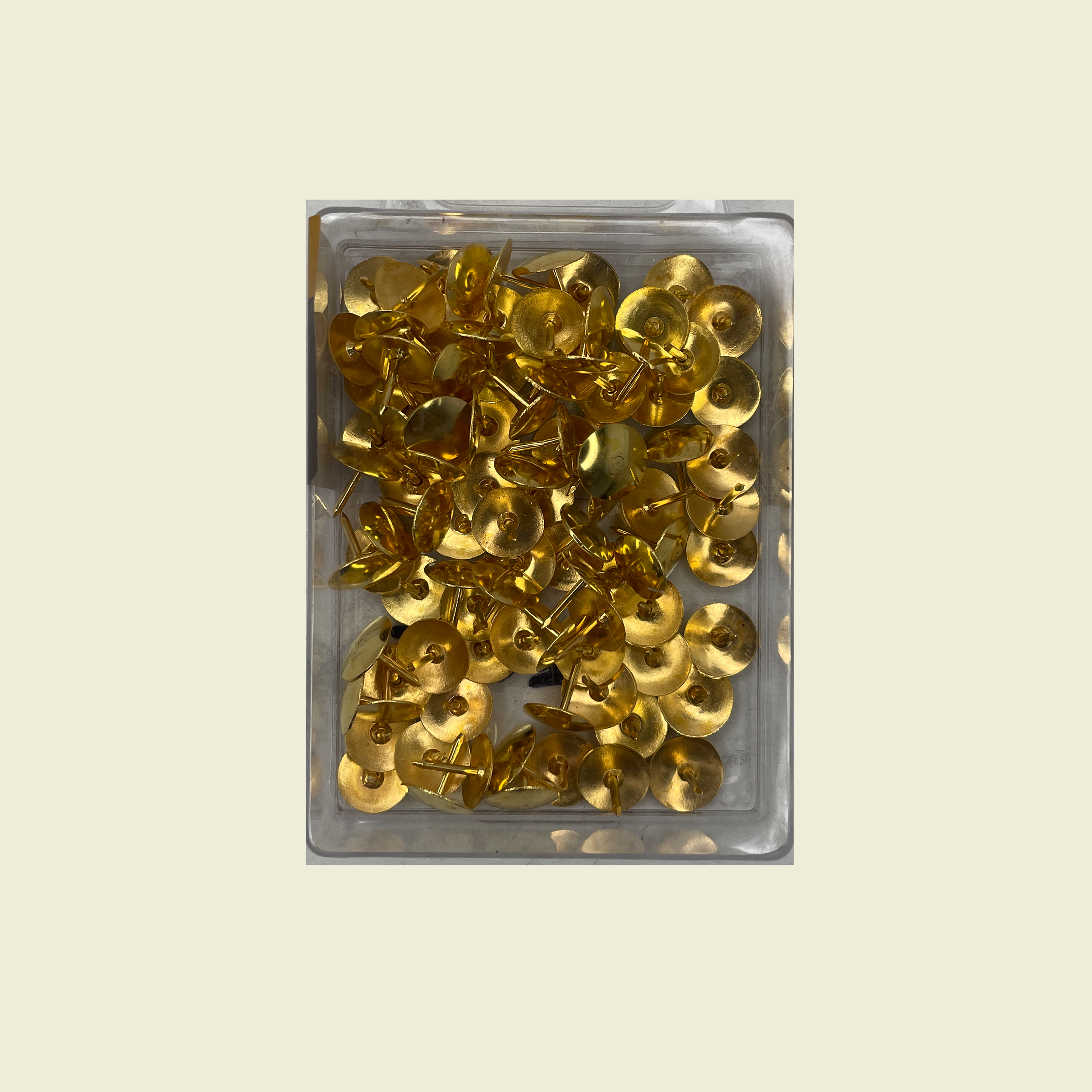 Gold Thumb Tacks 100pcs • Samaroo's Materials & General LTD