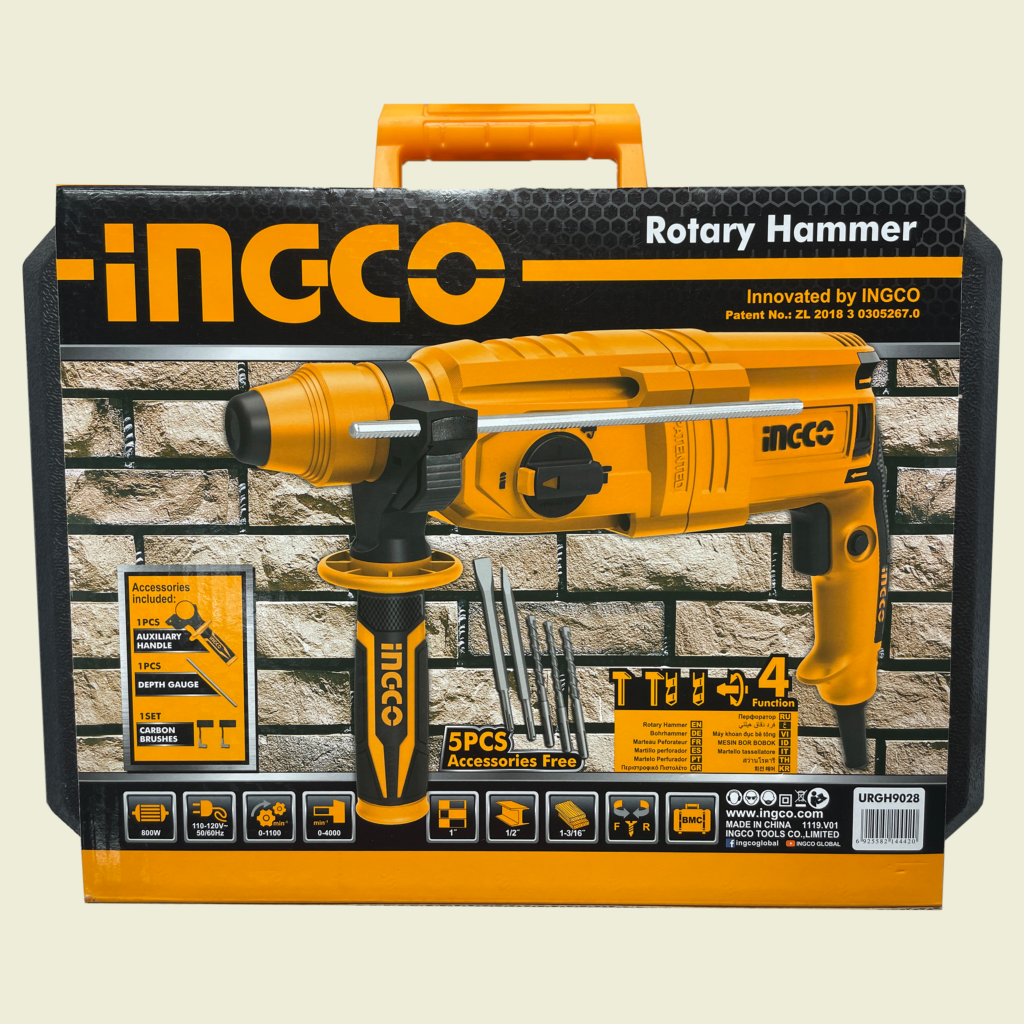 IngCo Industrial Rotary Hammer Drill 1050W • Samaroo's Materials
