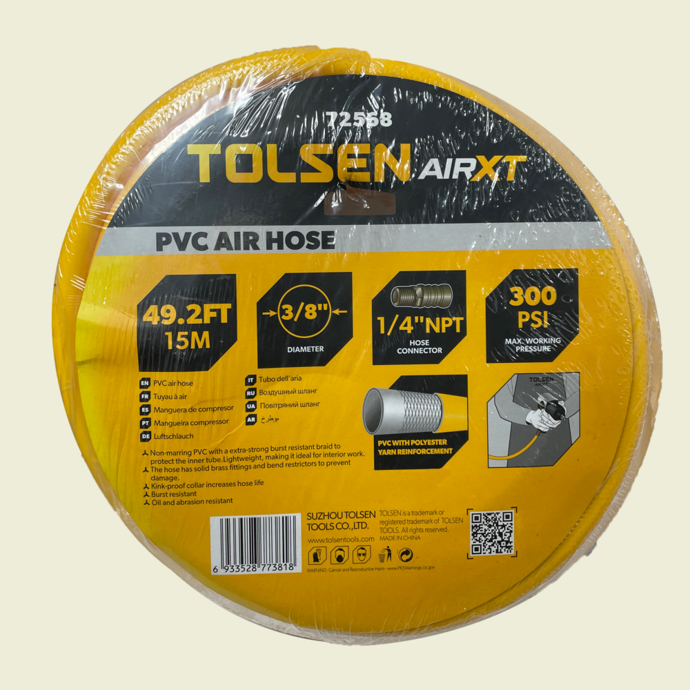 Tolsen PVC Air Hose 15m Trinidad