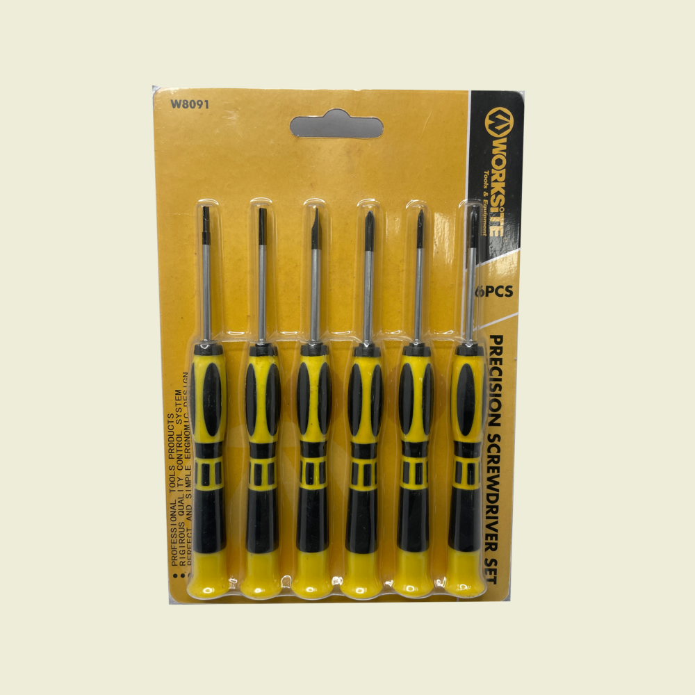 Worksite 6pcs Precision Screwdriver Set Trinidad