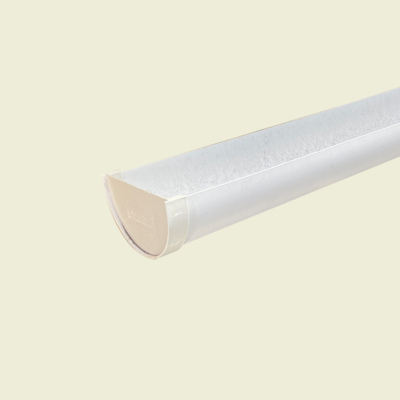 PVC Guttering 6" Half Round with stop end Trinidad