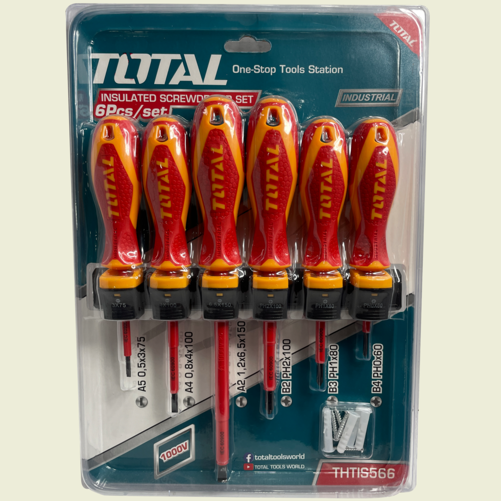 Total Insulated 6pc Screwdriver Set Trinidad