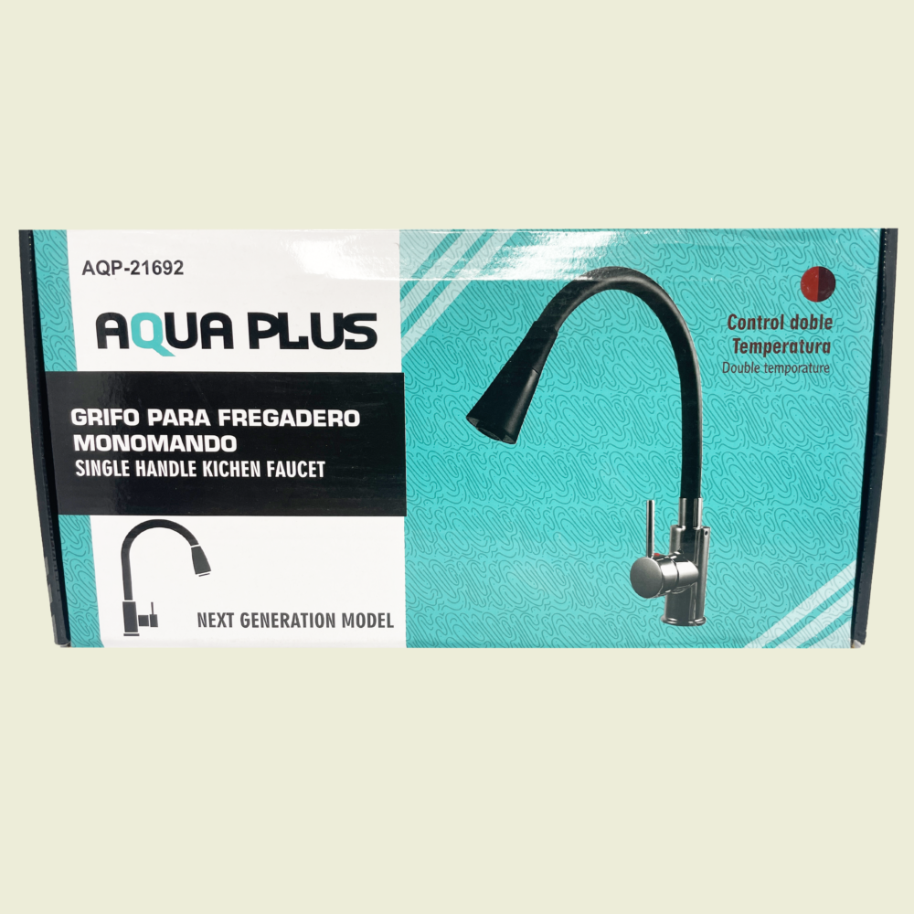 Aqua Plus Red Flexible Kitchen Faucet Mixer Trinidad