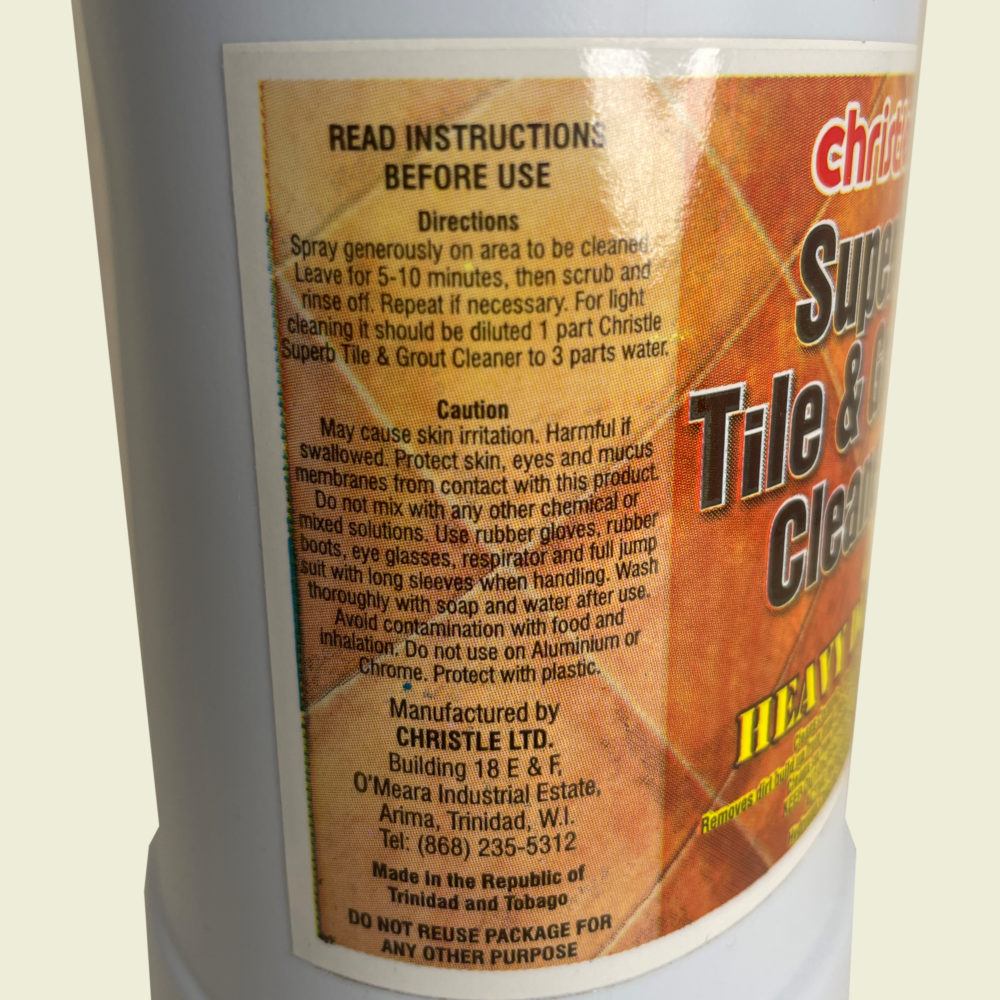 Christle Superb Tile and Grout Cleaner Trinidad