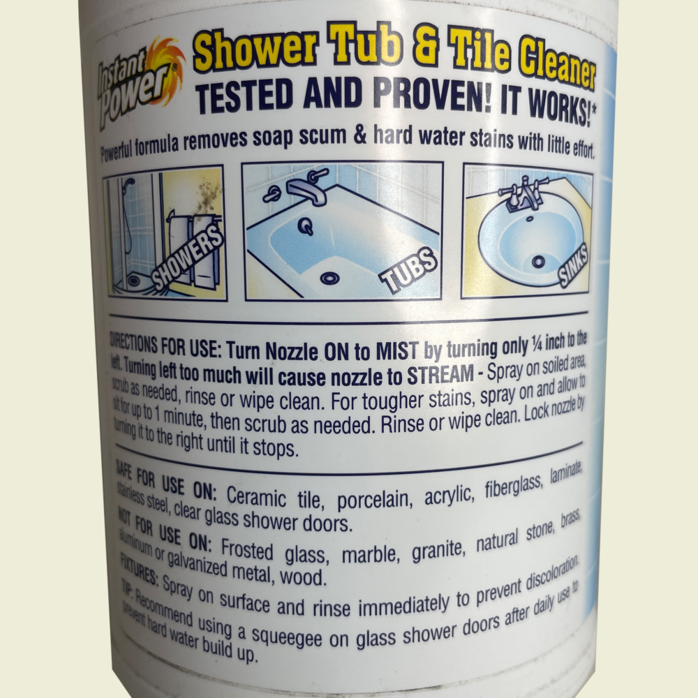 Instant Power Shower and Tile Cleaner Trinidad