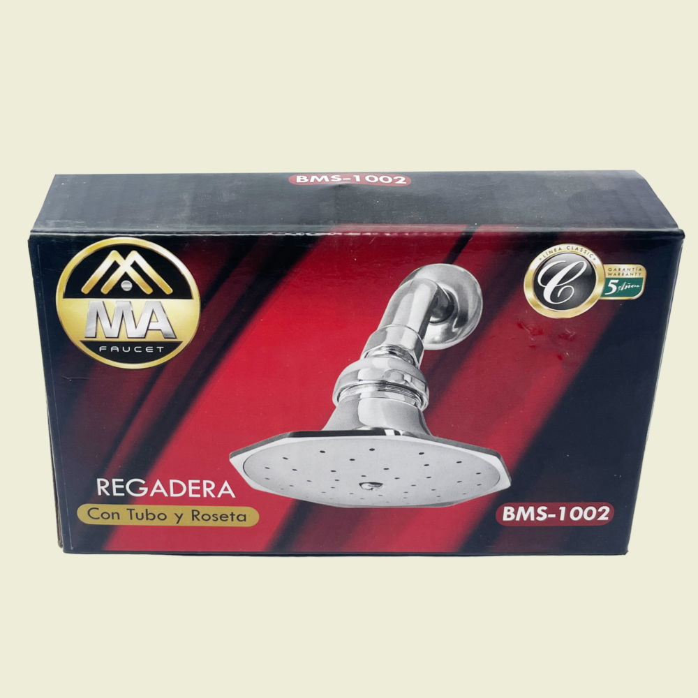 MA Octagonal 4" Shower Head and arm Trinidad