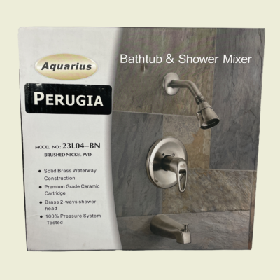 Aquarius Perugia Brushed Nickel Shower Mixer Trinidad