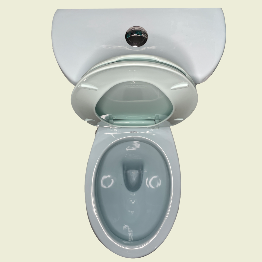 Arrow Elongated P-Trap Toilet Set and Pedestal Face Basin Trinidad