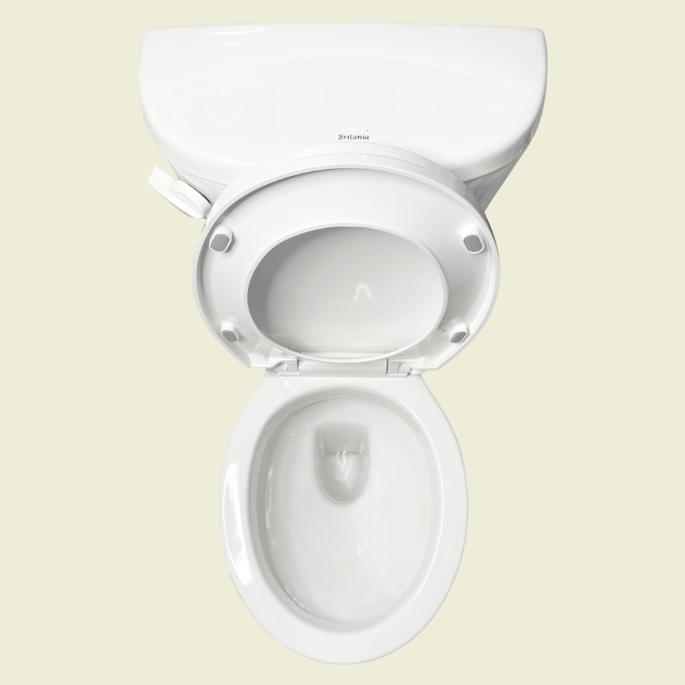 Britania P-Trap Close Coupled Top Flush Toilet Set Trinidad