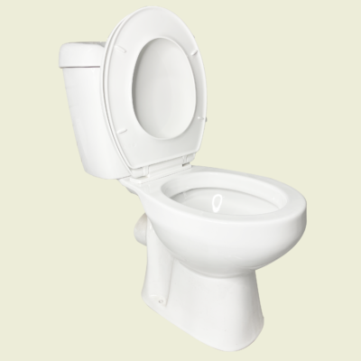 Britania P-Trap Close Coupled Top Flush Toilet Set Trinidad