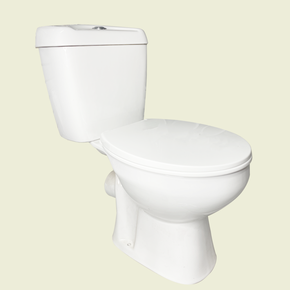 Britania P-Trap Close Coupled Top Flush Toilet Set Trinidad