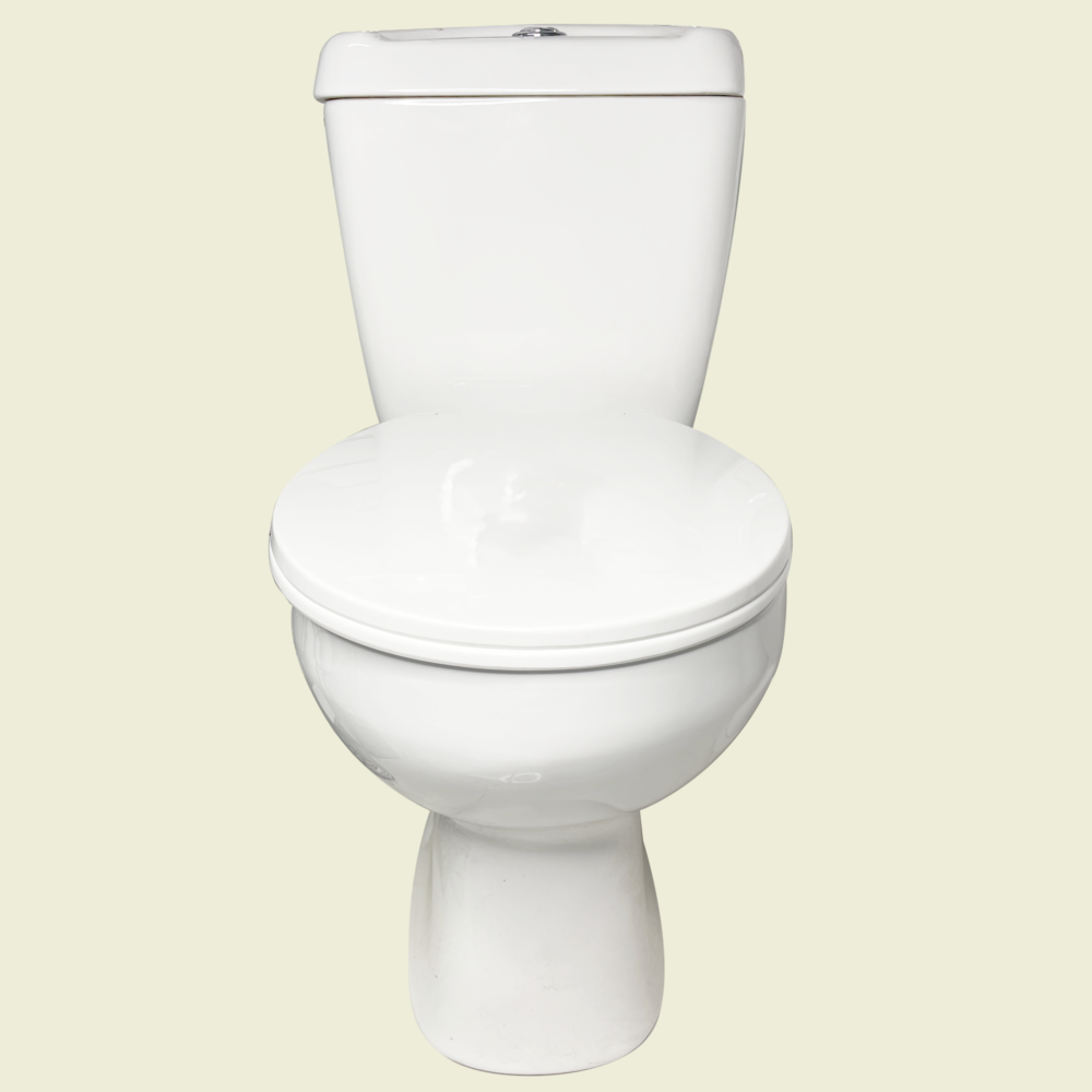 Britania P-Trap Close Coupled Top Flush Toilet Set Trinidad