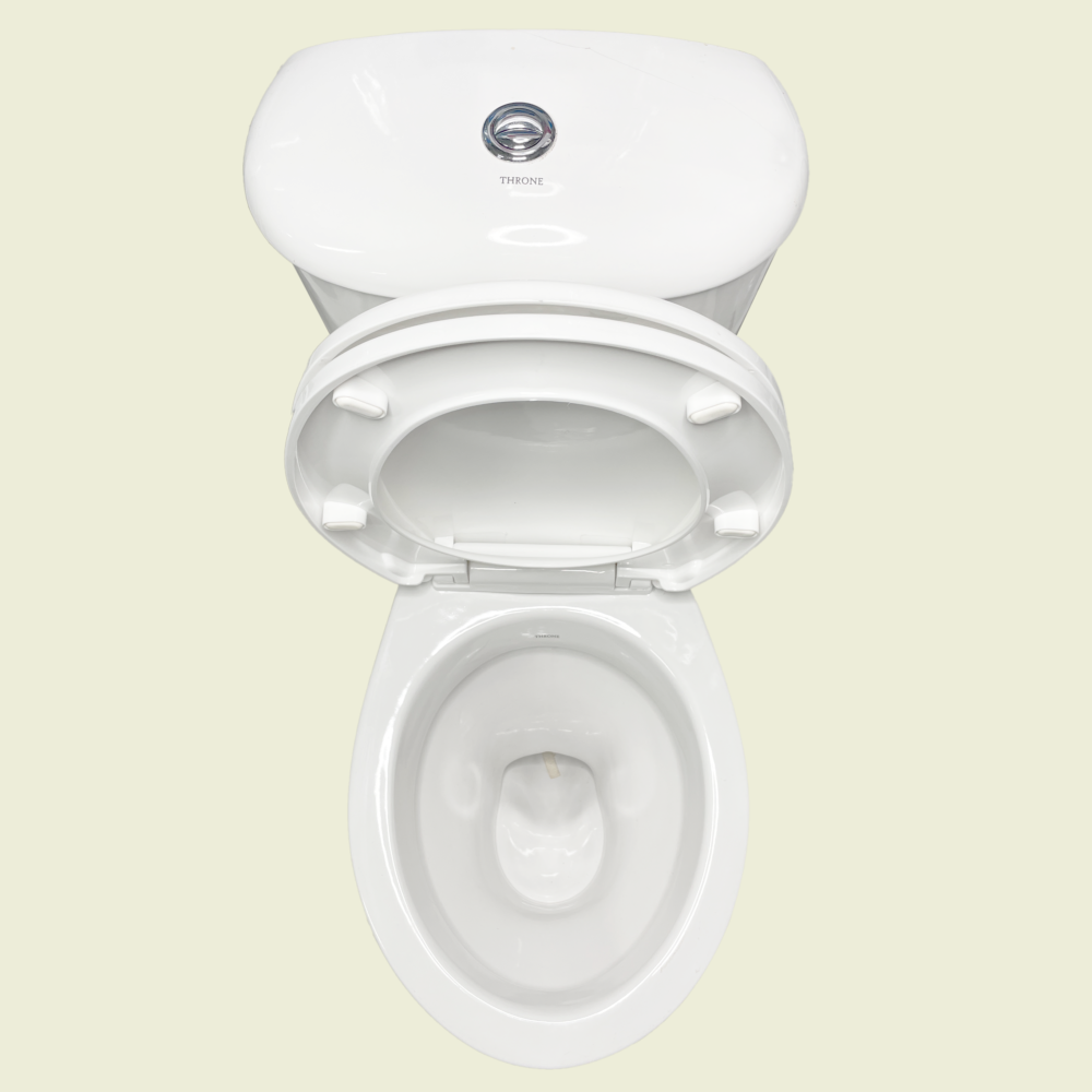 Throne P-Trap Close Coupled Top Flush Toilet Set Trinidad