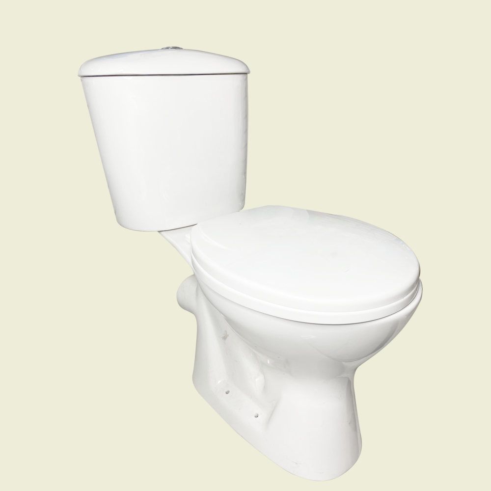 Throne P-Trap Close Coupled Top Flush Toilet Set Trinidad