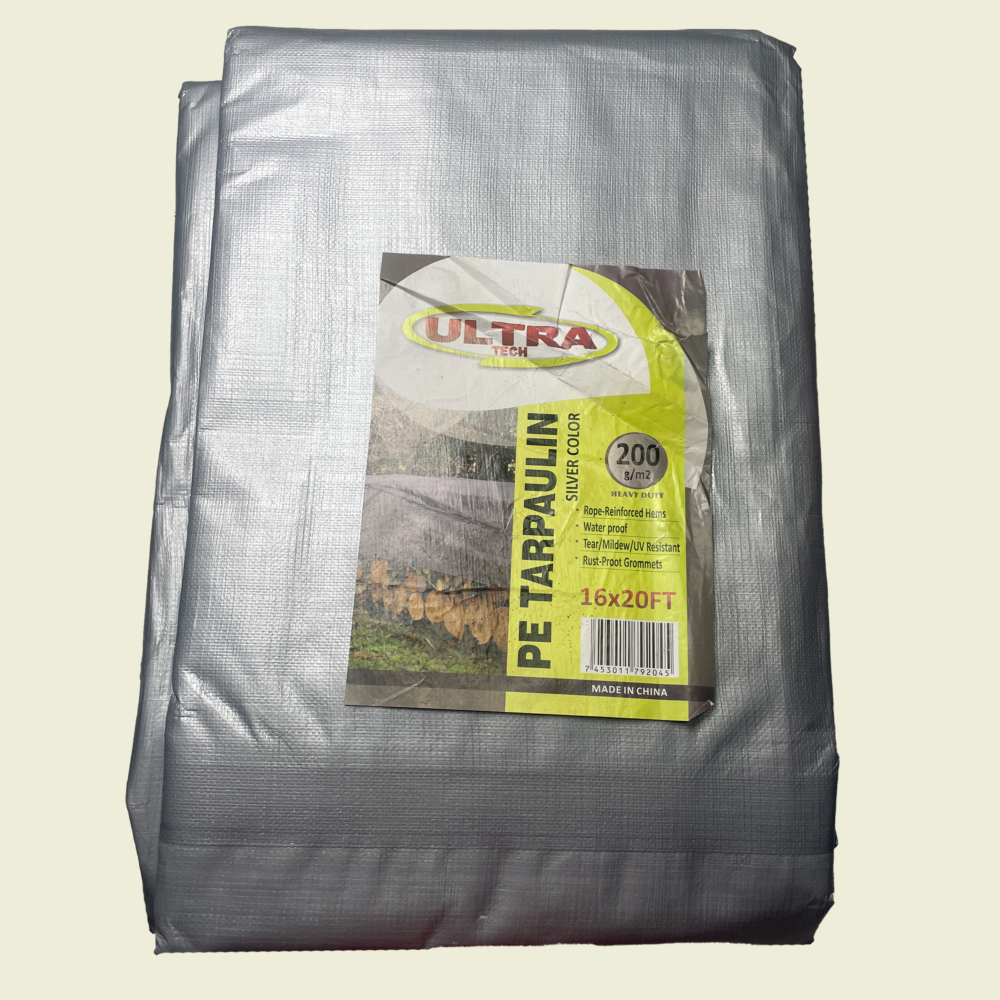 Ultra Tech 16ft x 20ft Silver Tarpaulin Trinidad