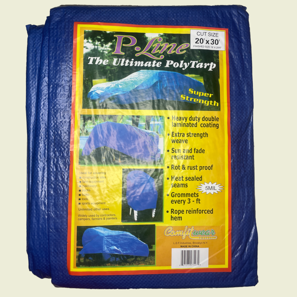 P.Line Blue Tarpaulin 20ft x 30ft Trinidad