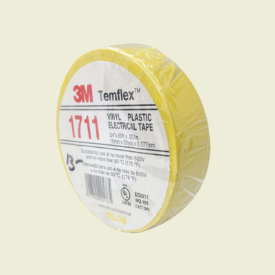 3M Temflex Electrical Tape Yellow Trinidad