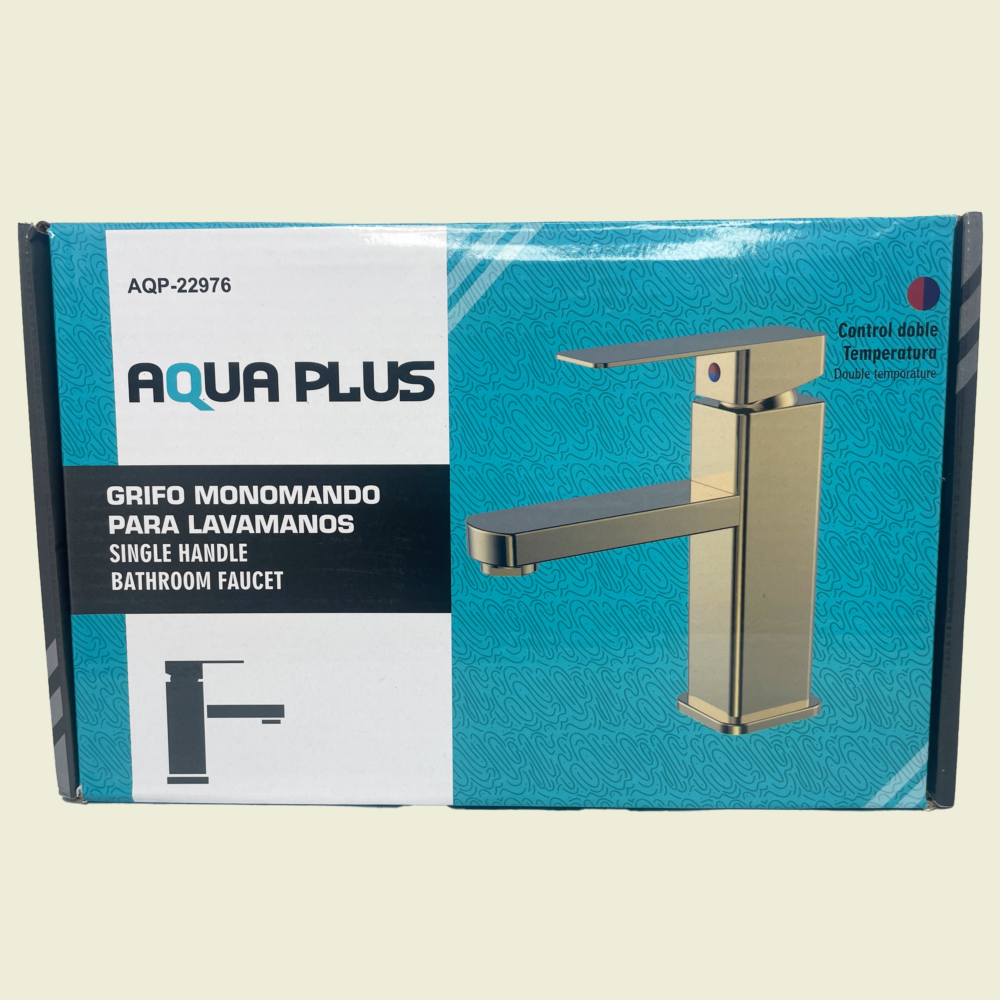 Aqua Plus Gold Bathroom Faucet Trinidad