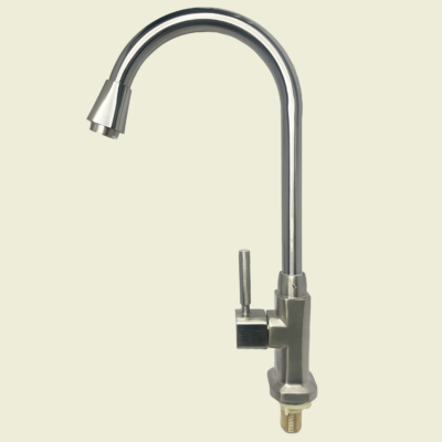 Aqua Plus Single Handle Goose Neck Kitchen Faucet Trinidad