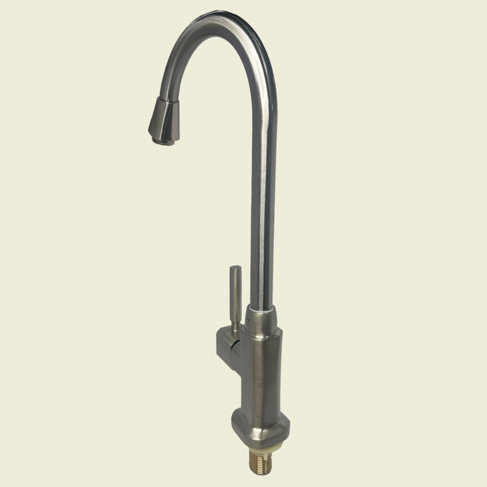 Aqua Plus Single Handle Goose Neck Kitchen Faucet Trinidad